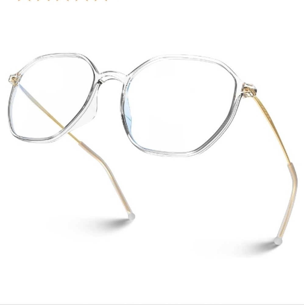 Blue Light Blocking Glasses Anti Glare Eye Protection Crystal Frame